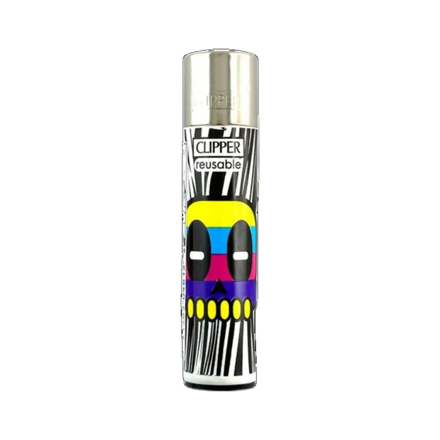 Clipper Classic Large Lighter, Refillable and Windproof Lighter Skull Life 1