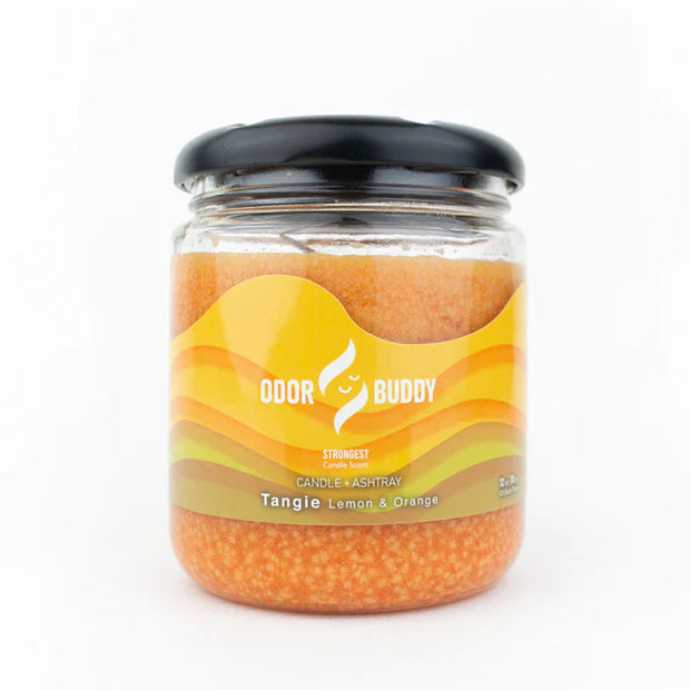 orange and lemon candle