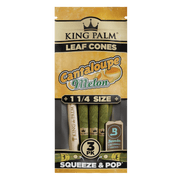 king palm leaf cones cantaloupe melon