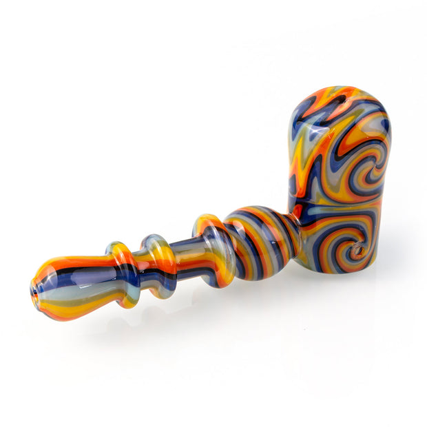 underside of a glass bubbler pipe