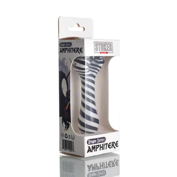 stokes black and white amphitere glass pipe