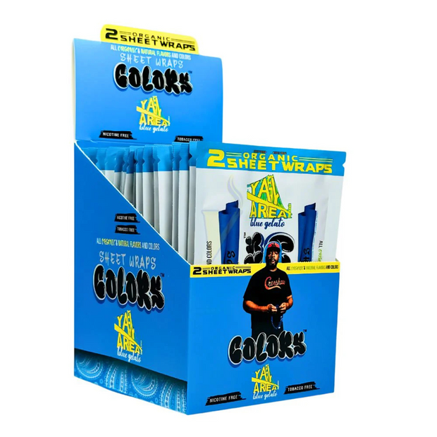 Colors Organic Sheet Wraps - 2 Per Pack - Assorted Flavors