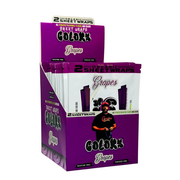 Colors Organic Sheet Wraps - 2 Per Pack - Assorted Flavors