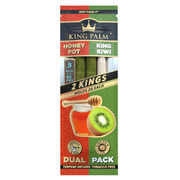 King Palm REAL LEAF King Size Rolls (2 Gram) - Dual Pack W/Packing Stick