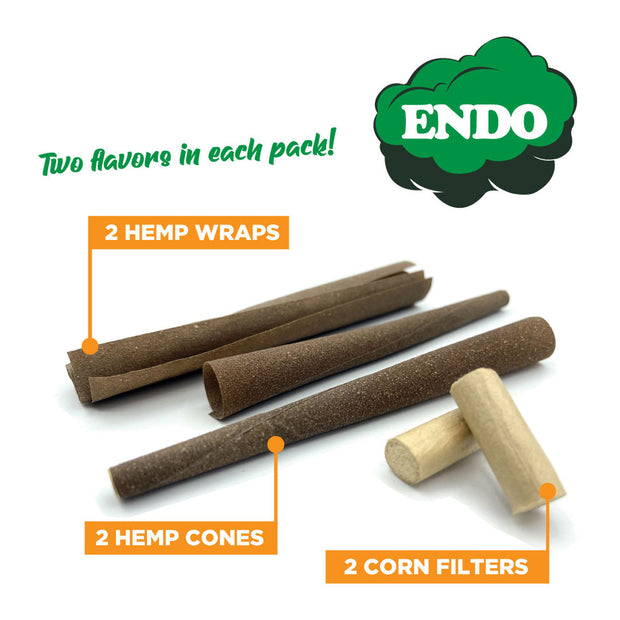 Endo hemp wraps and cones