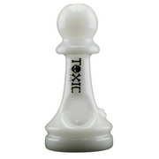 TXH8 Toxic Chess Hand Pipe in white